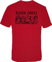 Kaiser Chiefs - Red Cartoon Male T-Shirt 1